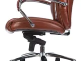 Кресло руководителя Бюрократ T-9924SL светло-коричневый Leather Eichel кожа крестов. металл хром