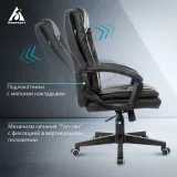 Кресло руководителя Бюрократ CH-868N черный эко.кожа крестов. пластик