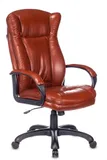 Кресло руководителя Бюрократ CH-879N коричневый Boroko-37 эко.кожа крестов. пластик