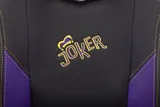Кресло игровое Zombie HERO JOKER черный/фиолетовый эко.кожа с подголов. крестов. пластик