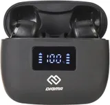 Гарнитура вкладыши Digma TWS-16 черный беспроводные bluetooth в ушной раковине (TWS16)