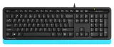 Клавиатура A4Tech Fstyler FKS10 черный/синий USB