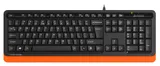 Клавиатура A4Tech Fstyler FKS10 черный/оранжевый USB
