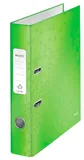 Папка-регистратор Leitz WOW 10060054 A4 52мм лам.карт. зеленый без. окант. вместимость 350 листов накл.на кор.