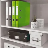 Папка-регистратор Leitz WOW 10060054 A4 52мм лам.карт. зеленый без. окант. вместимость 350 листов накл.на кор.