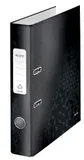 Папка-регистратор Leitz WOW 10060095 A4 52мм лам.карт. черный без. окант. вместимость 350 листов накл.на кор.