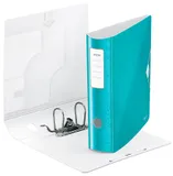 Папка-регистратор Leitz Active WOW 11060051 A4 82мм лам.карт. бирюзовый без. окант. вместимость 500 листов накл.на кор.