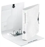 Папка-регистратор Leitz Active WOW 11070001 A4 65мм лам.карт. белый без. окант. вместимость 350 листов накл.на кор.