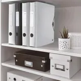 Папка-регистратор Leitz Active WOW 11070001 A4 65мм лам.карт. белый без. окант. вместимость 350 листов накл.на кор.