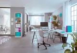 Папка-регистратор Leitz Active WOW 11070051 A4 65мм лам.карт. бирюзовый без. окант. вместимость 350 листов накл.на кор.