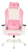 Кресло игровое Zombie EPIC PRO Fabric белый/розовый с подголов. крестов. пластик пластик белый