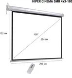 Экран Hiper 152x203см Cinema SMR 4x3-100 4:3 настенно-потолочный рулонный (моторизованный привод)
