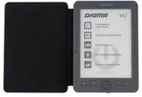 Электронная книга Digma M2 6" E-ink HD Pearl 758x1024 600MHz 128Mb/4Gb/SD/microSDHC/подсветка дисплея темно-серый (в компл.:обложка)
