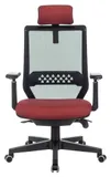Кресло руководителя Бюрократ EXPERT черный TW-01 сиденье красный 38-410 сетка/ткань с подголов. крестов. пластик