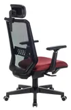 Кресло руководителя Бюрократ EXPERT черный TW-01 сиденье красный 38-410 сетка/ткань с подголов. крестов. пластик