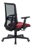 Кресло руководителя Бюрократ EXPERT черный TW-01 сиденье красный 38-410 сетка/ткань с подголов. крестов. пластик
