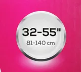 Кронштейн для телевизора Ultramounts UM832TW белый 32"-55" макс.35кг настенный наклон