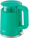 Чайник электрический Kitfort KT-6124-3 1.2л. 2200Вт бирюзовый корпус: стекло/металл/пластик (КТ-6124-3)