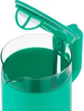 Чайник электрический Kitfort KT-6124-3 1.2л. 2200Вт бирюзовый корпус: стекло/металл/пластик (КТ-6124-3)