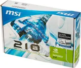 MSI N210-1GD3/LP  GeForce 210 1024Mb 64 DDR3 460/800 DVIx1 HDMIx1 CRTx1 low profile RTL