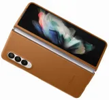Чехол (клип-кейс) Samsung для Samsung Galaxy Z Fold3 Leather Cover коричневый (EF-VF926LAEGRU)