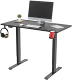 Стол для компьютера Cactus подъёмный столешница МДФ черный каркас черный (CS-ED-BBK)