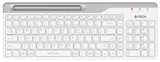 Клавиатура A4Tech Fstyler FBK25 белый/серый USB беспроводная BT/Radio slim Multimedia