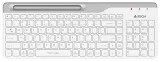 Клавиатура A4Tech Fstyler FBK25 белый/серый USB беспроводная BT/Radio slim Multimedia