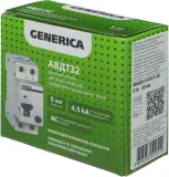 Выключатель автом. дифф. тока IEK MAD25-5-016-C-30 АВДТ 32 Generica 16A тип C 6kA 30мА AC 2П 230В 2мод серый (упак.:1шт)