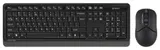 Клавиатура + мышь A4Tech Fstyler FG1012 клав:черный/серый мышь:черный USB беспроводная Multimedia (FG1012 BLACK)