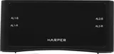 Радиобудильник Harper HCLK-1006 черный LED подсв:зеленая часы:цифровые AM/FM