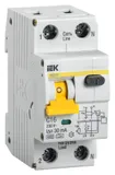 Выключатель автом. дифф. тока IEK MAD22-5-016-C-30 АВДТ 32 16A тип C 6kA 30мА A 1П+Н 230В 2мод белый (упак.:1шт)