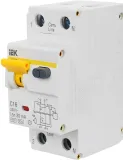 Выключатель автом. дифф. тока IEK MAD22-5-016-C-30 АВДТ 32 16A тип C 6kA 30мА A 1П+Н 230В 2мод белый (упак.:1шт)