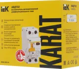Выключатель автом. дифф. тока IEK MAD22-5-020-C-30 АВДТ 32 20A тип C 6kA 30мА A 1П+Н 230В 2мод белый (упак.:1шт)