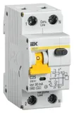 Выключатель автом. дифф. тока IEK MAD22-5-025-C-30 АВДТ 32 25A тип C 6kA 30мА A 1П+Н 230В 2мод белый (упак.:1шт)