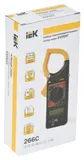 Клещи токоизмерительные IEK Expert 266C цифр. измер.ток:переменный черный/желтый (TCM-1C-266)