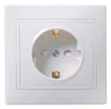 Розетка силов. IEK Кварта ERK11-K01-16-DM одинар. скрыт. зазем. штор. крыш. IP20 белый (упак.:1шт)
