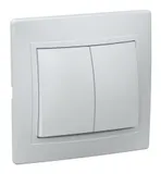Выключатель IEK Кварта скрыт. 2кл. IP20 белый (упак.:1шт) (EVK20-K01-10-DM)