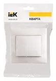 Выключатель IEK Кварта скрыт. 2кл. IP20 белый (упак.:1шт) (EVK20-K01-10-DM)