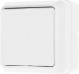 Выключатель IEK Октава откр. 2кл. IP20 белый (упак.:1шт) (EVO20-K01-10-DC)