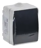 Выключатель IEK Форс откр. 1кл. IP54 серый/черный (упак.:1шт) (EVS10-K03-10-54-DC)