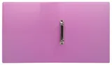 Папка на 2-х кольцах Бюрократ Pastel PAST0812/2RPINK A4 пластик 0.5мм кор.27мм торц.карм с бум. встав розовый