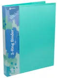 Папка на 2-х кольцах Бюрократ Pastel PAST0812/2RGRN A4 пластик 0.5мм кор.27мм торц.карм с бум. встав мятный