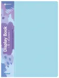 Папка с 20 прозр.вклад. Бюрократ Pastel PAST20BLUE A4 пластик 0.5мм торц.карм с бум. встав голубой