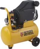 Компрессор поршневой Denzel DLC1300/24 безмасляный 206л/мин 24л 1300Вт желтый/черный