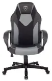 Кресло игровое Zombie GAME 17 черный/серый эко.кожа/ткань крестов. пластик