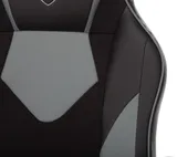 Кресло игровое Zombie GAME 17 черный/серый эко.кожа/ткань крестов. пластик