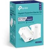 TP-Link TL-PA7017 KIT, AV1000 Комплект гигабитных адаптеров 2 шт., Powerline 1000 Мбит/с, гиг. порты 1+1