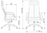 Кресло руководителя Бюрократ CH-608Fabric песочный Light-21 крестов. пластик