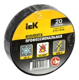 Изолента IEK ш.19мм 20м черный (упак.:10шт) (UIZ-20-10-K02-10PCS)